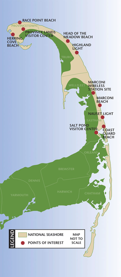 Cape Cod National Seashore map